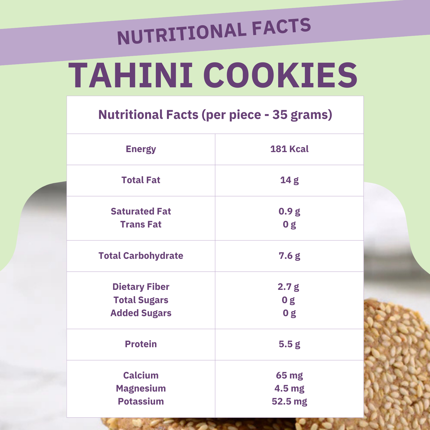 Healthy Tahini Cookies
