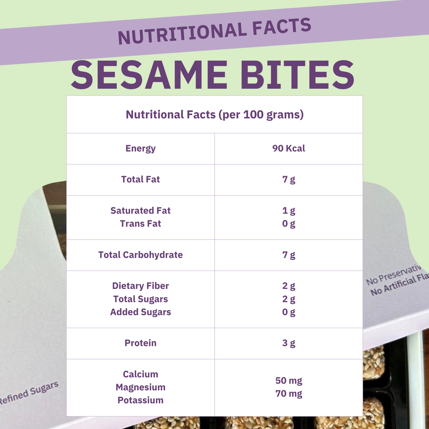 Healthy Sesame Bites