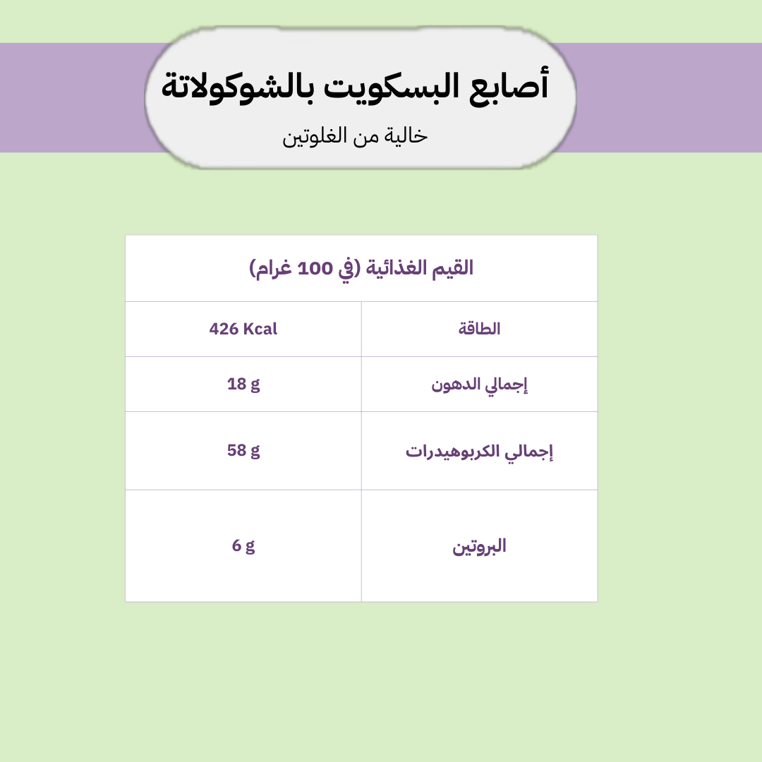 عيدان البسكويت الخالية من الغلوتين